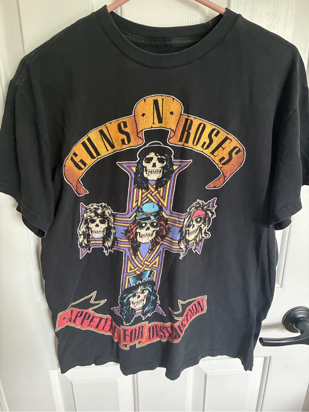 Guns N' Roses "Appetite for Destruction" Black Graphic Tee Medium